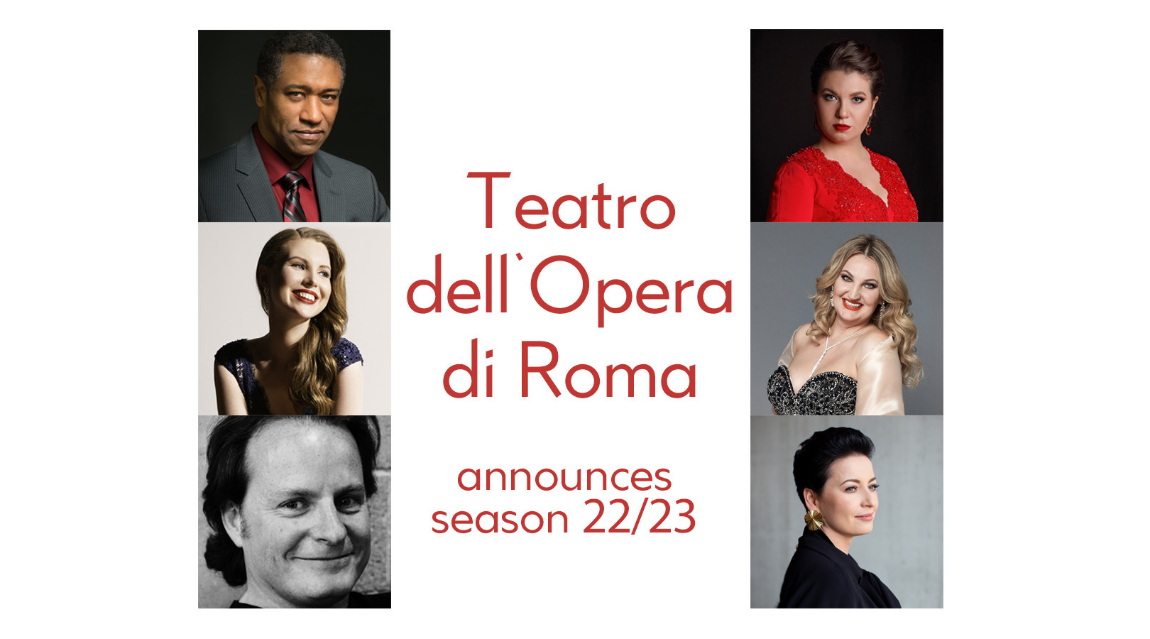 New Season at Teatro dell'Opera di Roma is announced 