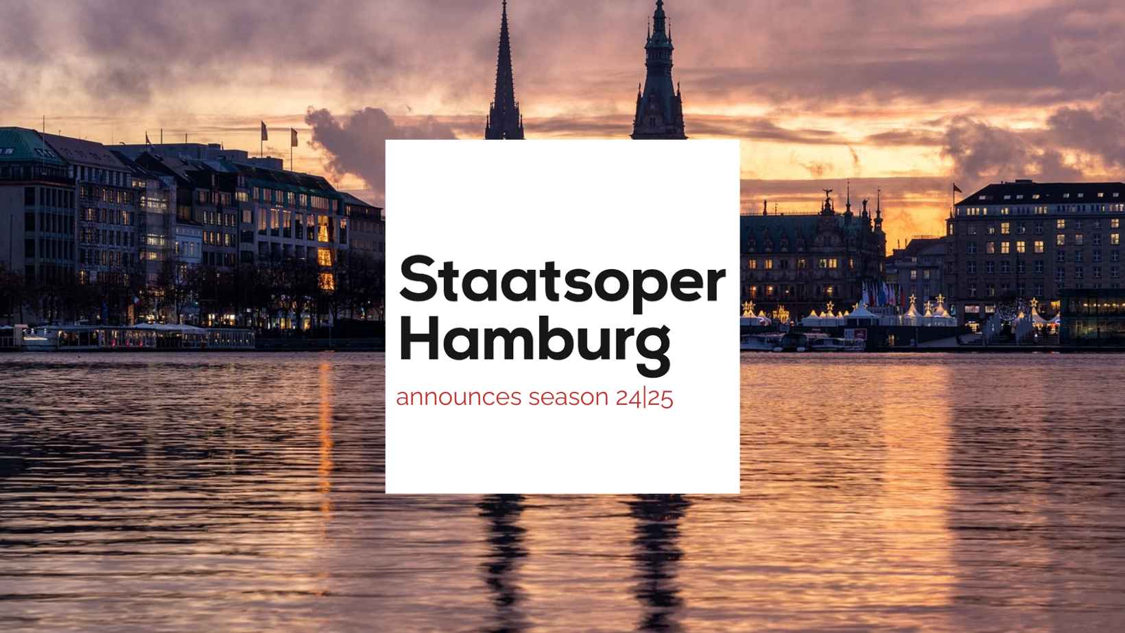 New season at Staatsoper Hamburg! 